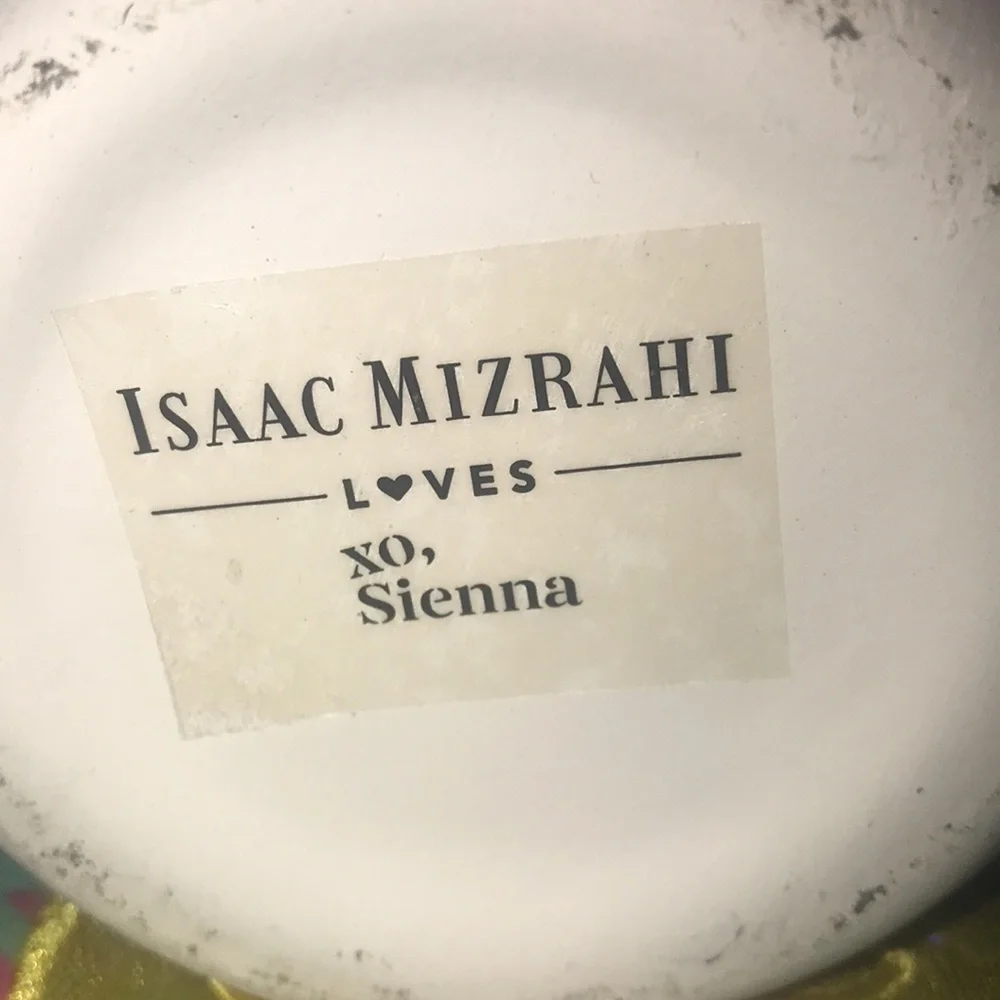 Issac Mizrahi Loves xo, Sienna Vase with pink glaze